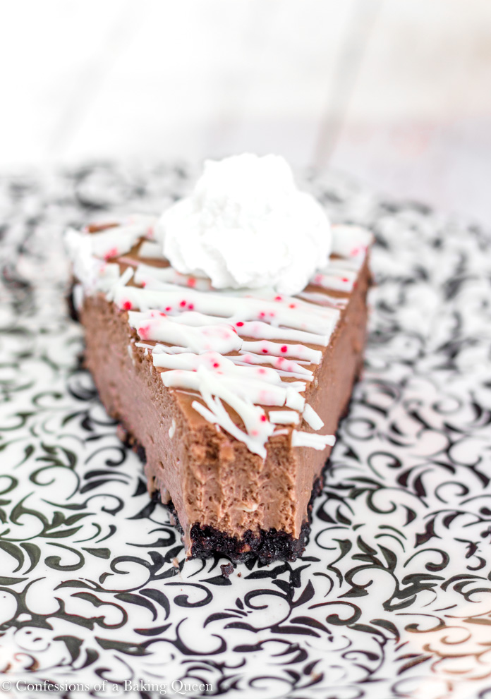 Peppermint Chocolate Cheesecake Confessions of a Baking Queen